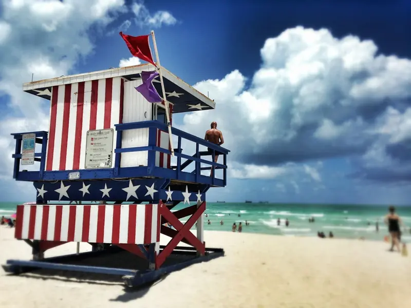 South Beach lifeguard towers, Miami Beach, FL